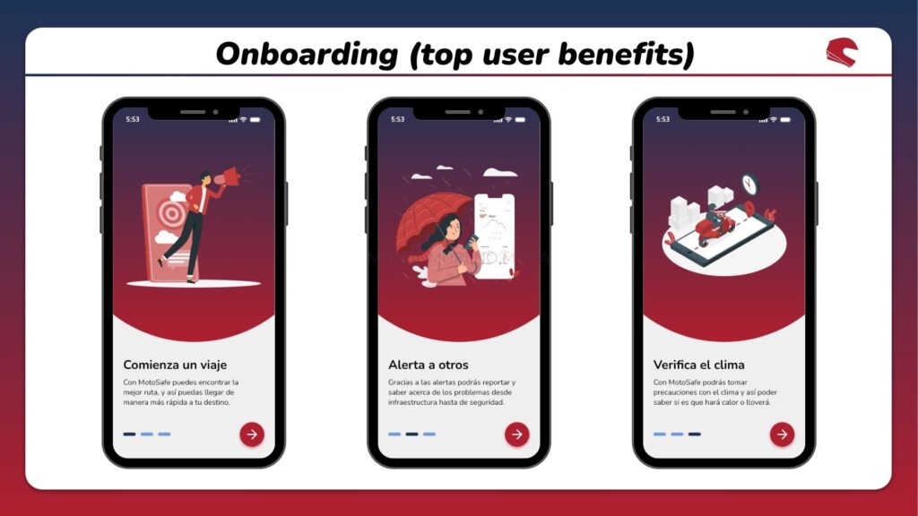 MOTO SAFE onboarding